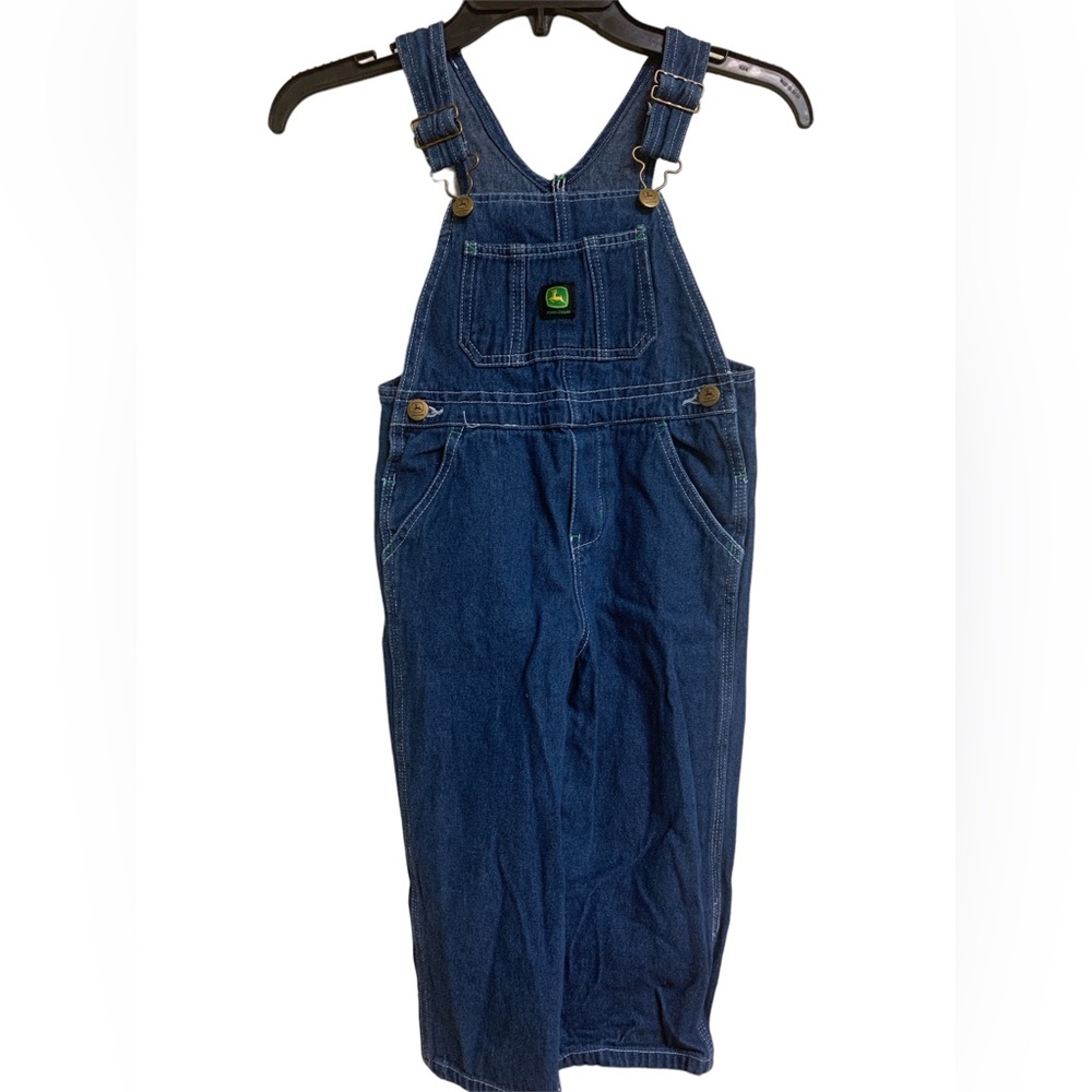 Boys John Deere denim overalls size 4T